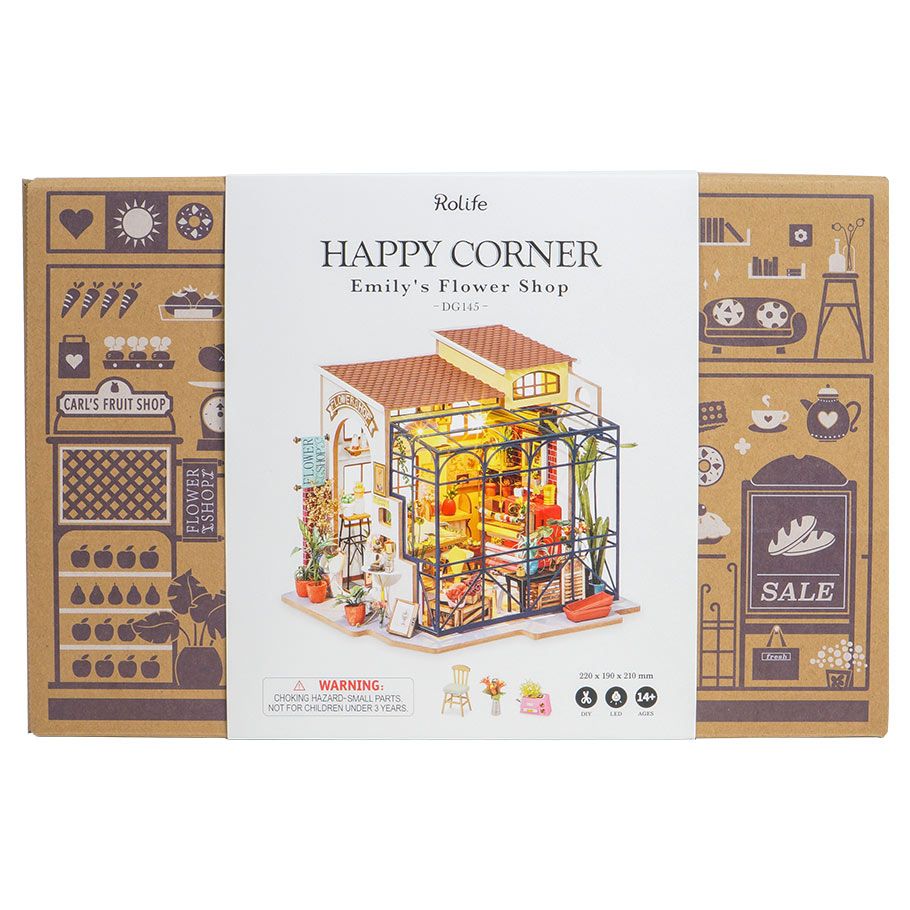DIY Miniature House Kit: Emily's Flower Shop