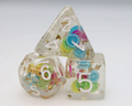 Tropical Punch Poly 7 Dice Set