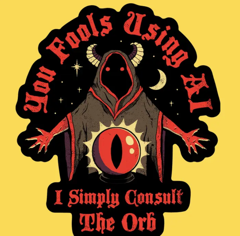 'consult the Orb' Sticker