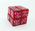 +1/+1 Pearl Red Counters for Magic: Set of 8