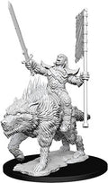 Pathfinder Minis: W7 Orc on Dire Wolf