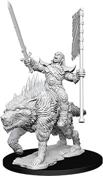 Pathfinder Minis: W7 Orc on Dire Wolf