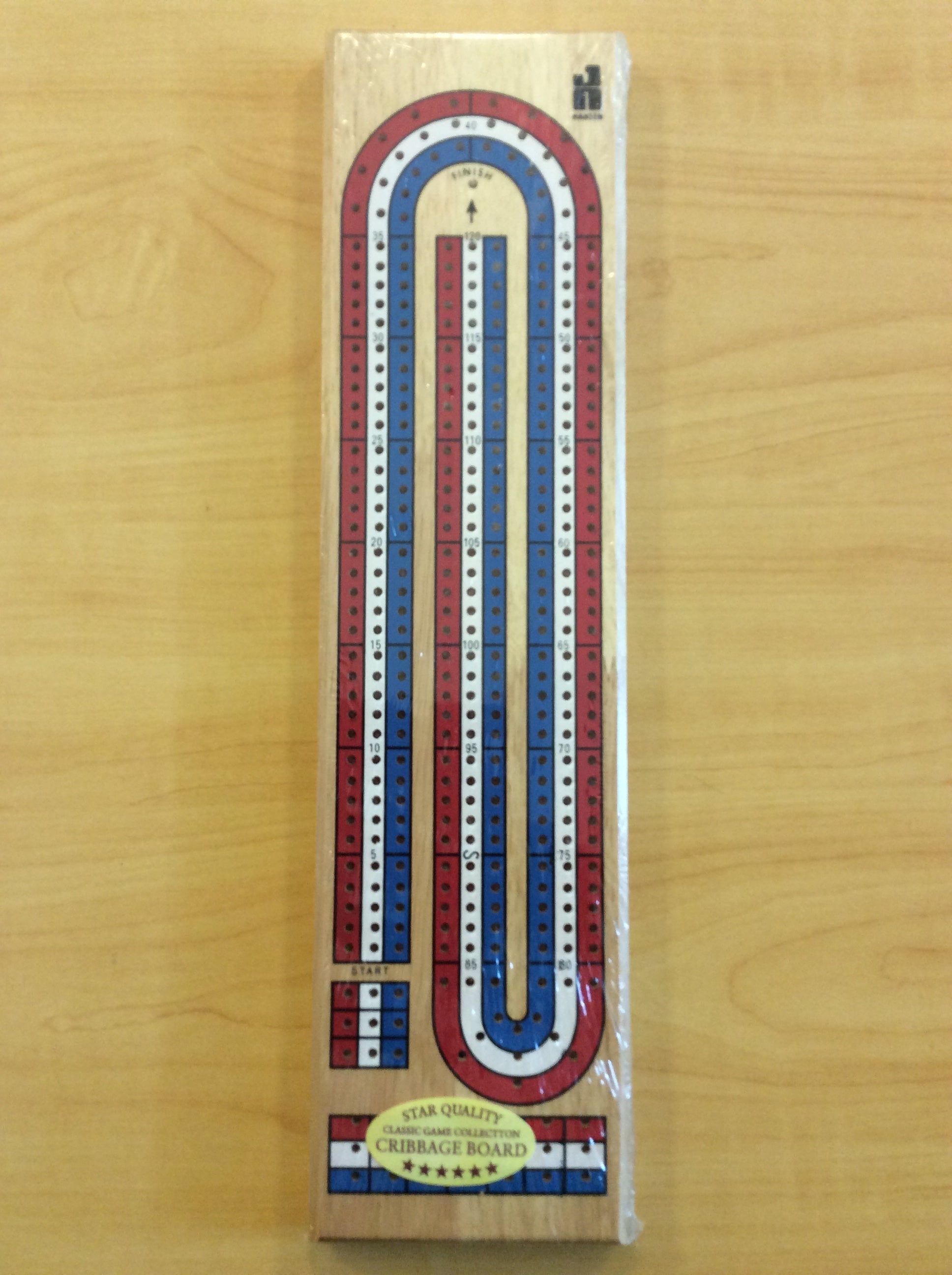 3 Track Color Cribbage Board