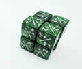 +1/+1 Pearl Green Counters for Magic: Set of 8