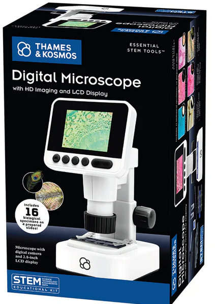Digital Microscope with HD Imaging and LCD Display
