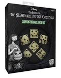 Premium Nightmare Before Christmas D6 Dice Set Glow in the Dark