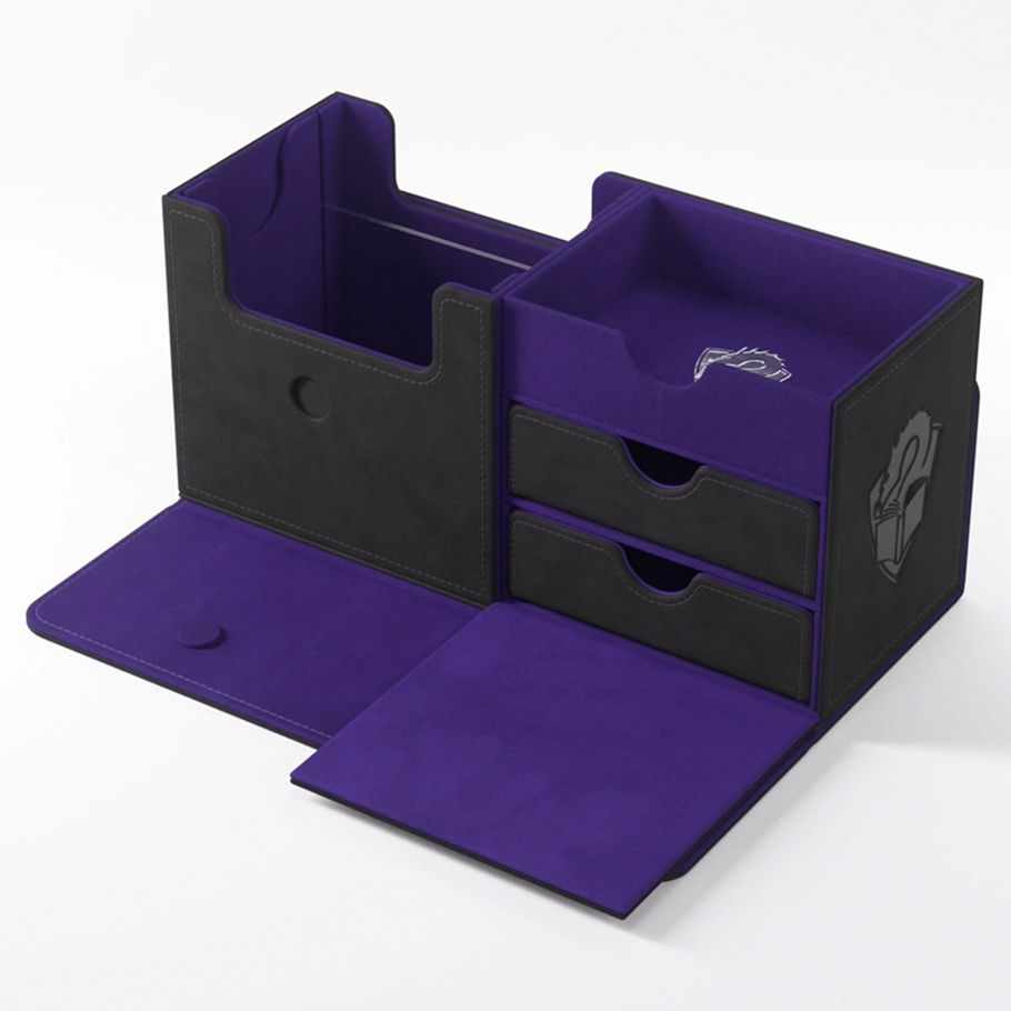 Deck Box: The Academic: 133+ XL Black/Purple