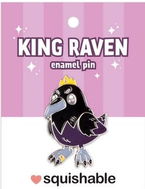 King Raven Enamel Pin