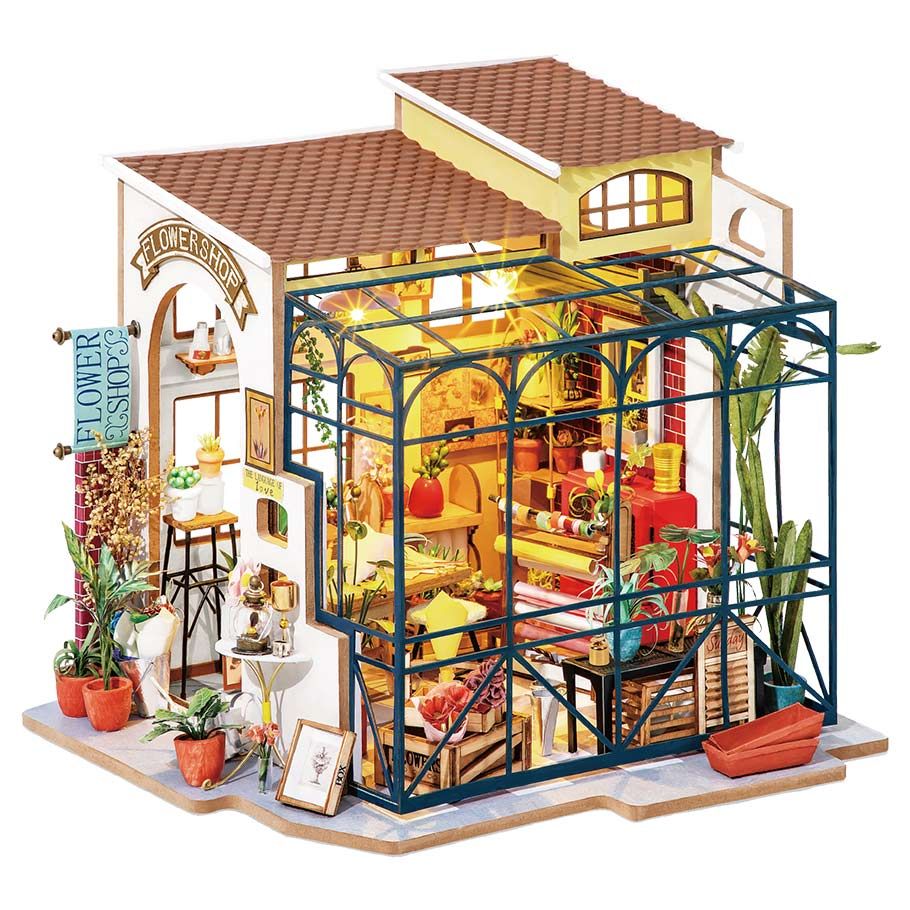 DIY Miniature House Kit: Emily's Flower Shop