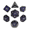 Underdark Glimmer Metal Poly 7 Dice Set
