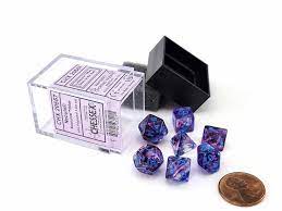 Nebula Nocturnal/blue Mini-Poly 7 Dice Set