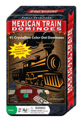 Family Traditions Mexican Train Dominoes Tin