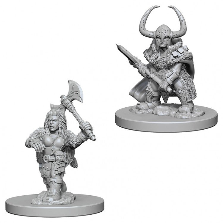 D&D Minis: W4 Dwarf Female Barbarian