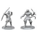 Pathfinder Minis: W26 Elf Hunter & Catfolk Bandit