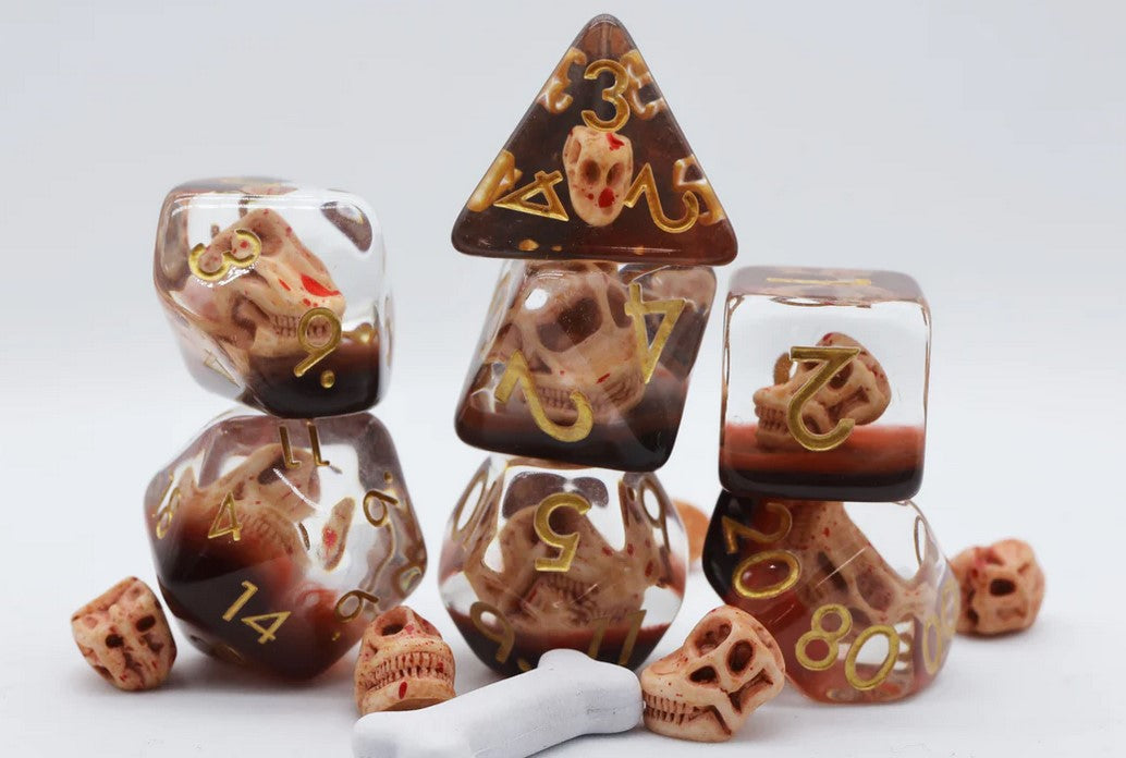 Dino Fossil Poly 7 Dice Set