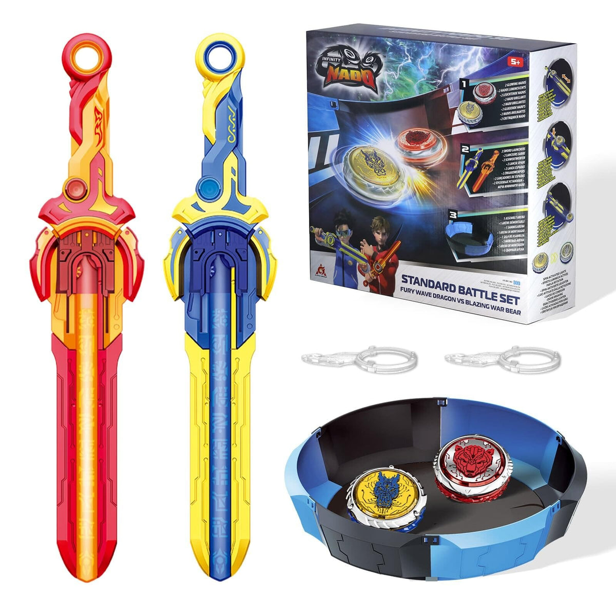 Infinity Nado Battle Set with Arena - Fury Wave Dragon and Blazing War Bear