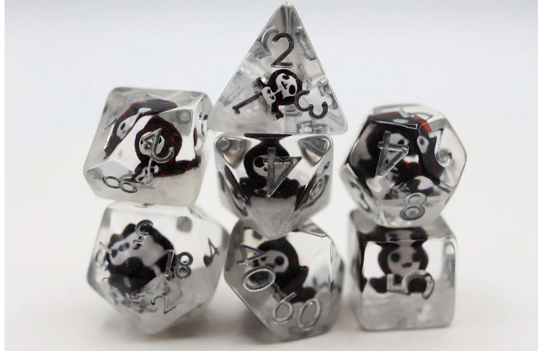 Grim Reaper Poly 7 Dice Set