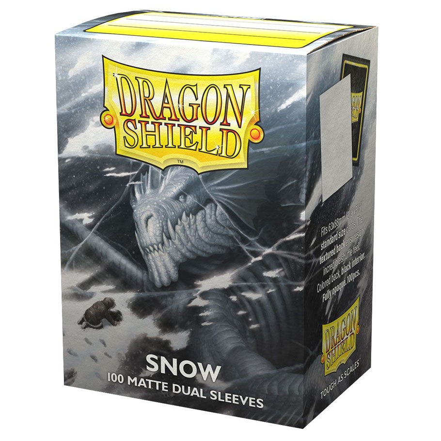Card Sleeves: Dragon Shield: 100ct Dual Matte Snow