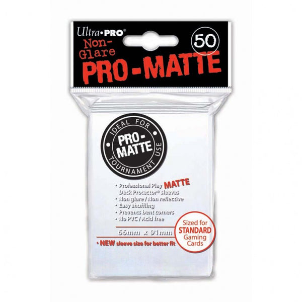 Card Sleeves: PRO-Matte 50ct Sleeve White
