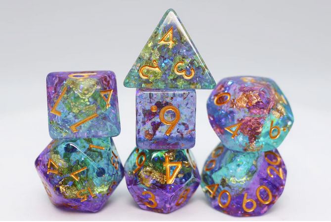 Reminisce Poly 7 Dice Set