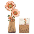 Wooden Flower Kit: Orange Gerbera Daisy