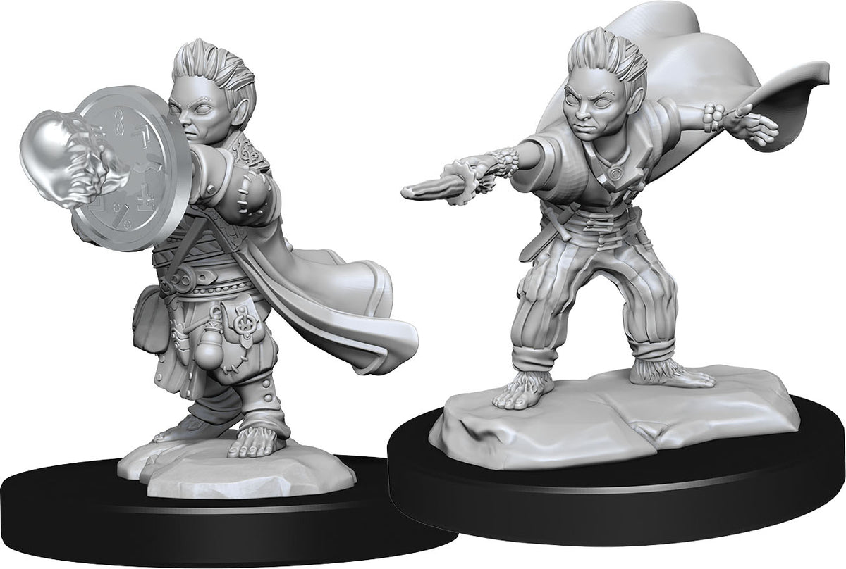 Pathfinder Minis: W14 Halfling Wizard Male