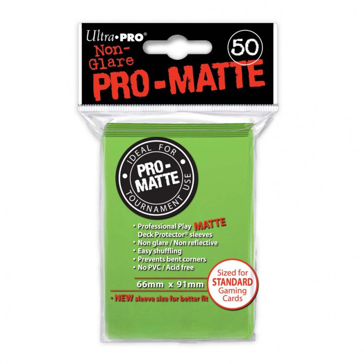 Card Sleeves: PRO-Matte 50ct Sleeve Lime Green
