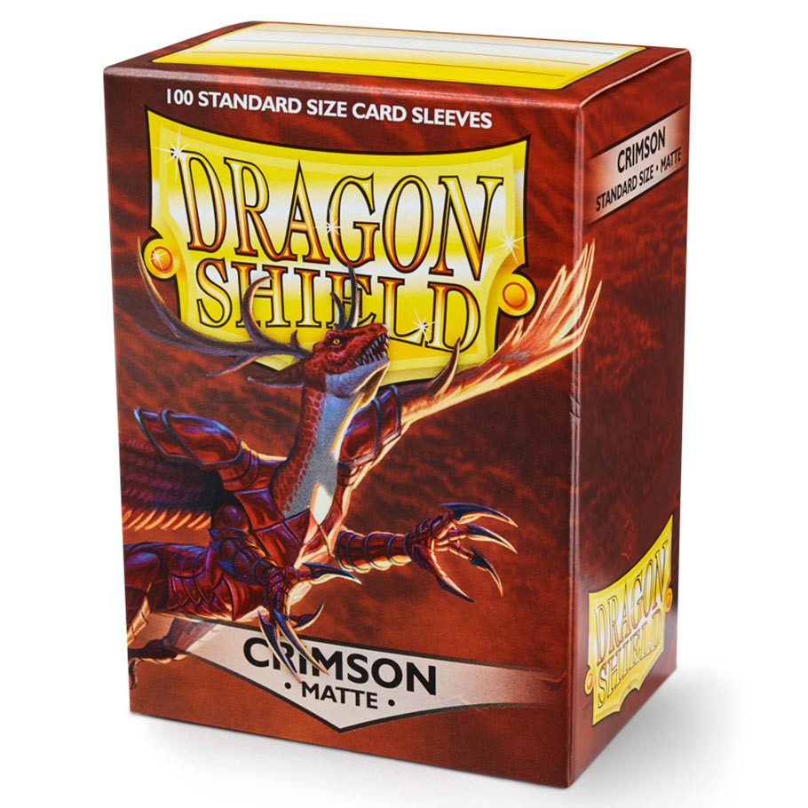 Card Sleeves: Dragon Shield: 100ct Matte Crimson