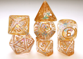 Cybernated Glass Poly 7 Dice Set