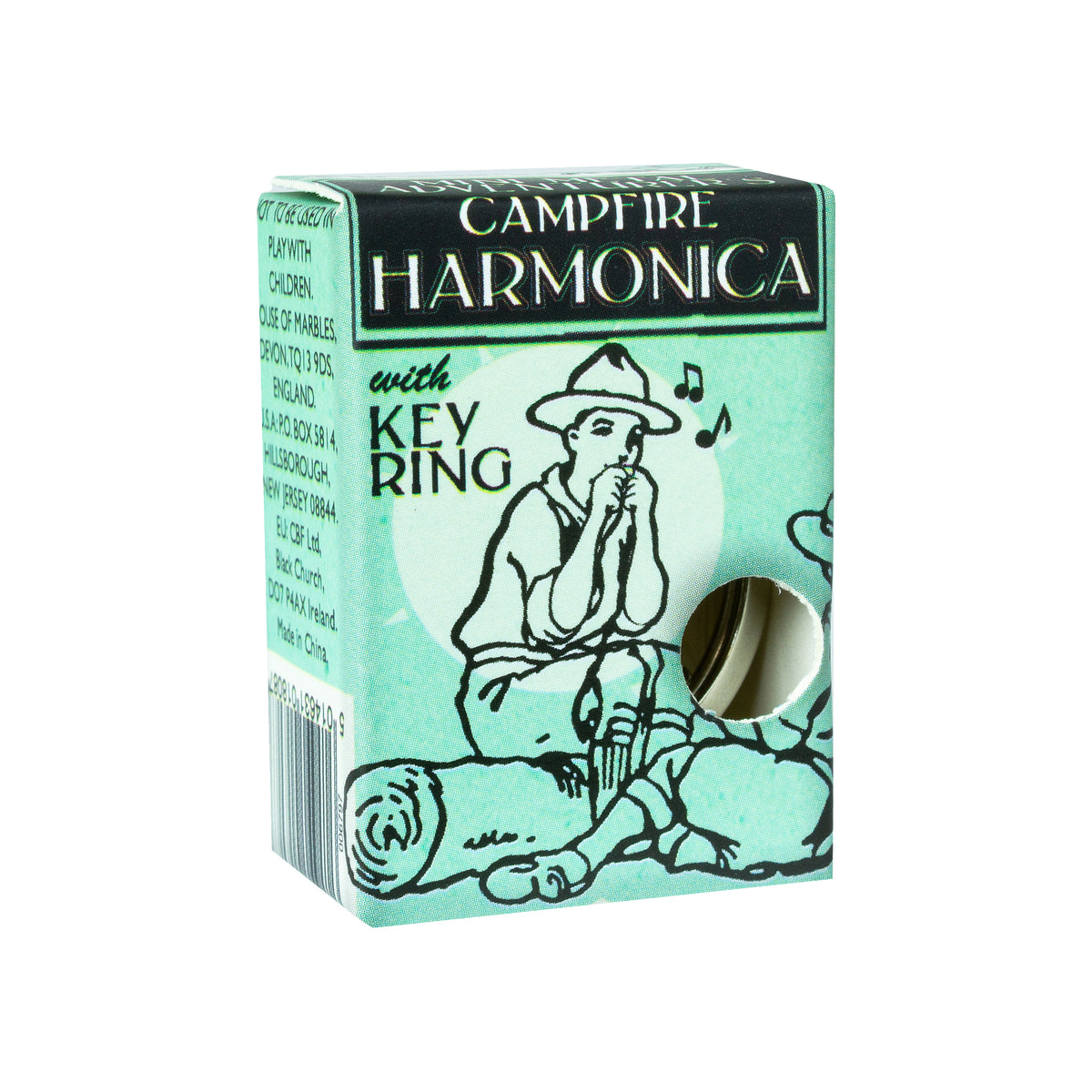 Mini Metal Harmonica Keychain - Assorted Colors