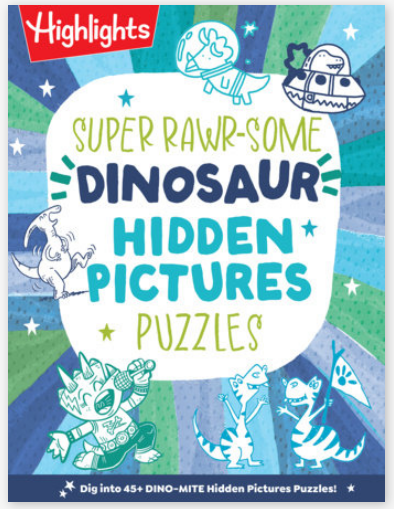 Super Rawrsome Dinosaur Hidden Pictures Puzzles