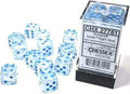 Icicle w/light blue 16mm Borealis Luminary Dice Set