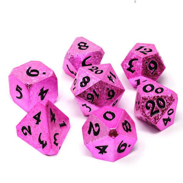 Rosefire Fury Poly 7 Dice Set