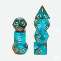 Glow in the Dark Blue Nebula RPG Dice Set