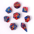 Wyrmforged Rollers - Rounded Edge 8 Piece Polyhedral Dice set-Stormcaller