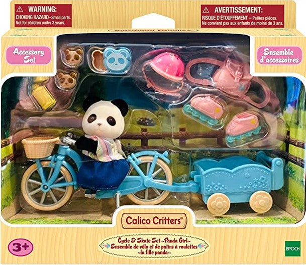 Calico Critters Cycle and Skate Set - Panda Girl