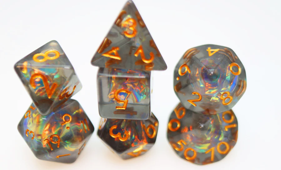 Glints of Treasure Poly 7 Dice Set