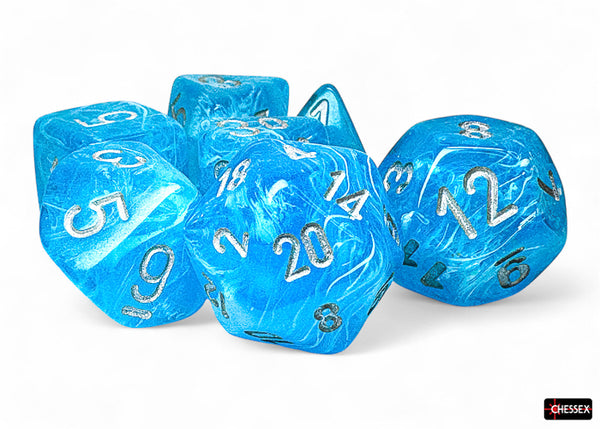 Luminary Mega-hedral Sky/silver Luminary 7-Die Set