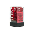 Red/white Translucent 16mm D6 dice set