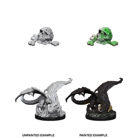 D&D Minis: W10 Black Dragon Wyrmling