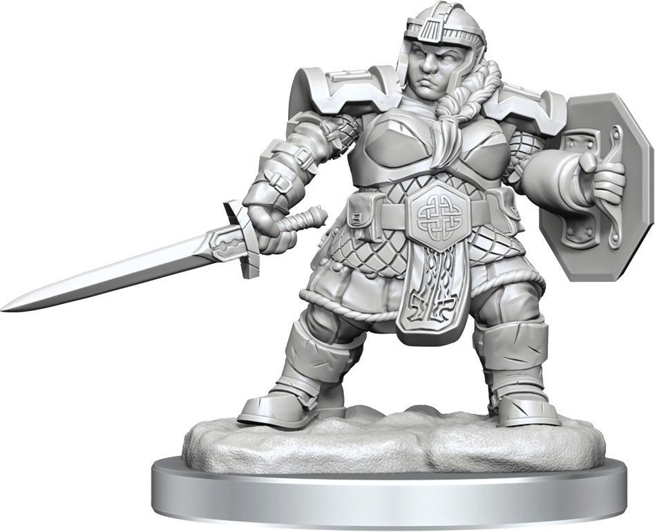 D&D Minis: W16 Dwarf Fighter Female