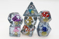 Whimsical Mushrooms Poly 7 Dice Set