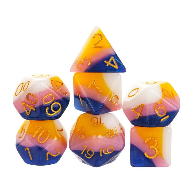 Fruit Taffy Poly 7 Dice Set
