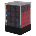 Black-Starlight/red Gemini 12mm d6 dice set