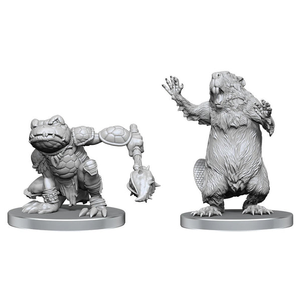 Pathfinder Minis: W26 Boggard Scout & Castoroides