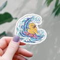 Surfing Rubber Duck Vinyl Sticker