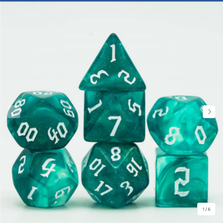 Ocean Elemental Poly 7 Dice Set