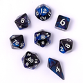 Wyrmforged Rollers - Knight Night Rounded Edge Poly 7 Dice Set
