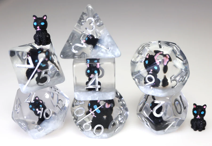 Salem the Familiar Poly 7 Dice Set