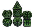 Cryptic Knots Verdant Poly 7 Dice Set